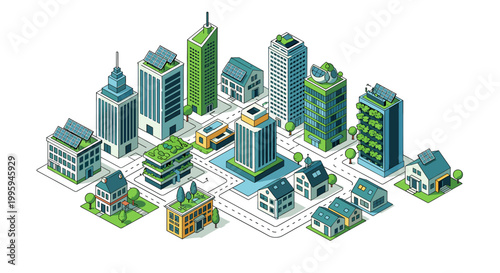 A clean, stylized illustration of a modern office building conveys professionalism and growth, ideal for marketing materials, website design, or socia