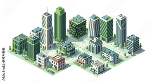 A clean, modern illustration of an office building conveying stability and progress, ideal for business reports, presentations, or website design show