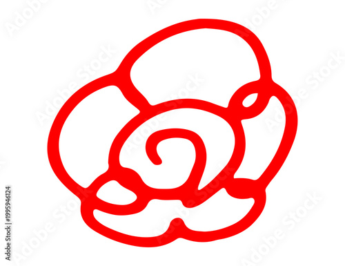 シンプルな手書きの花丸