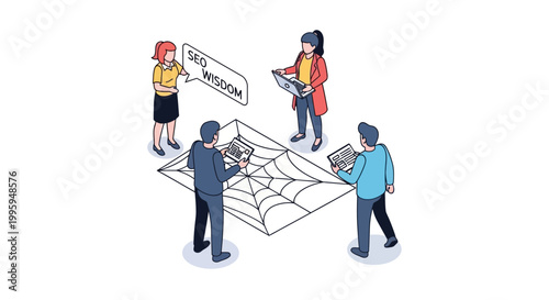 Teamwork and Collaboration - Illustrative SEO Wisdom and Web Design.