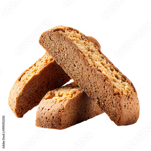 Close up of layered biscotti texture
