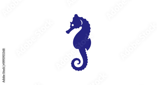 Blue Seahorse Marine Life Animal.