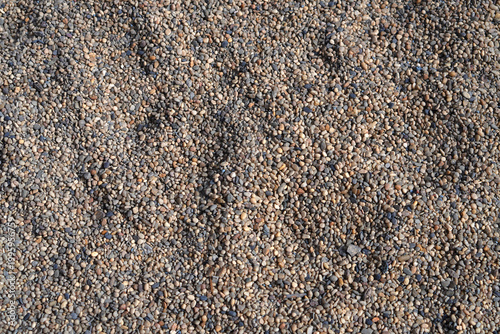 Tableau sur toile natural background with fine gravel texture, aggregate composed of rounded rocks