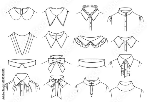 A Comprehensive Collection of Various Shirt Collar Designs and Styles