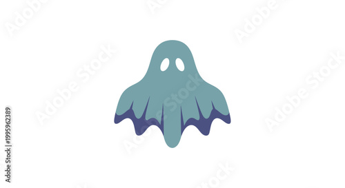 Cartoon ghost character illustration.