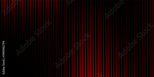Vivid glass gradient in shades of Red and Black with abstract waves and ribbing, glowing on a contrasting black background. A neon glow effect adds dynamism and visual impact to the design.