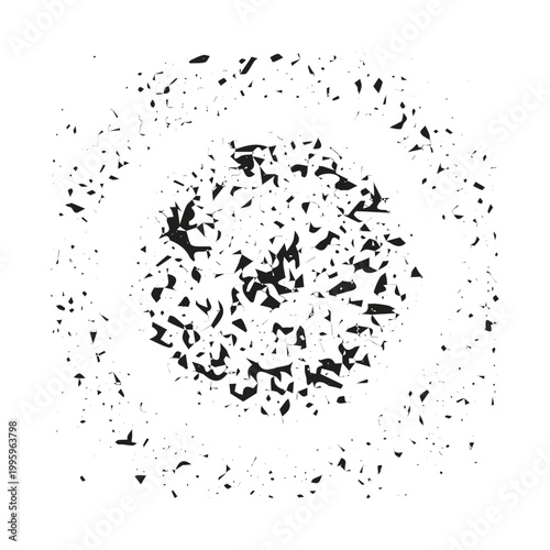 Abstract Circular Grunge Dust Texture