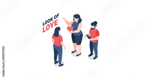 Three diverse people sharing a moment of love and connection together.