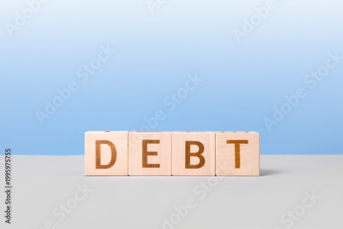 Obraz na płótnie Financial debt concept