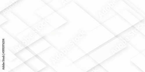 White 3d geometric vector illustration featuring a seamless pattern of gray square cubes on a blank abstract paper texture for a modern business technology wallpaper backdrop