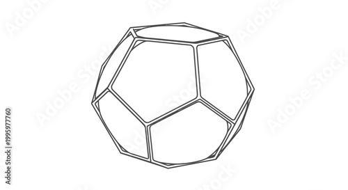 Buckminsterfullerene molecule structure model.