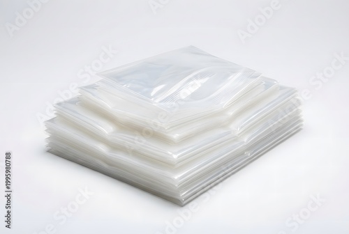 Plastic Bags for Qurban Meat Distribution Isolated on White