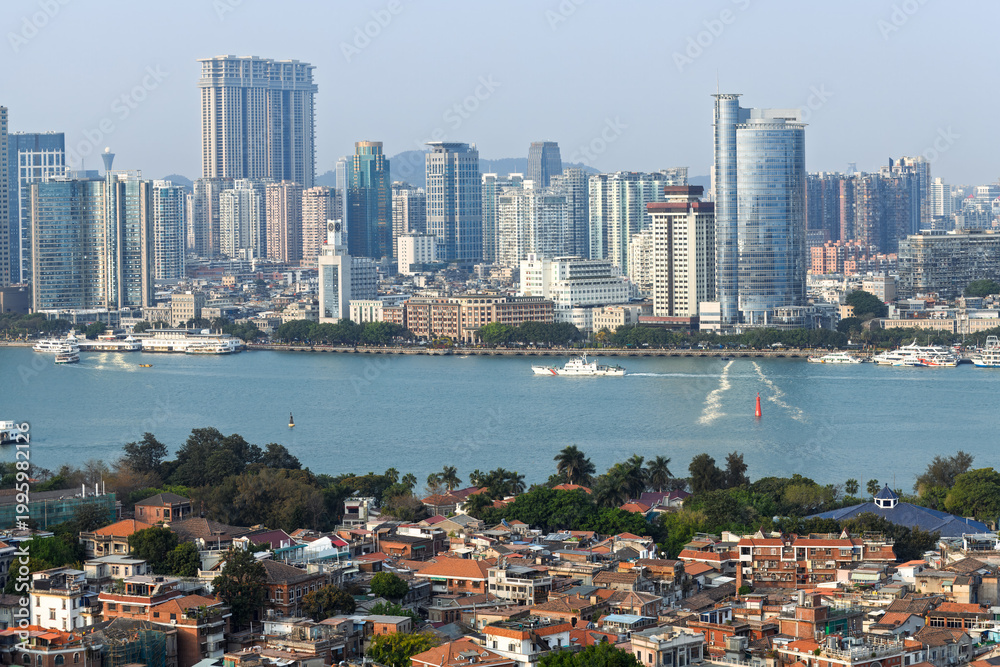 Naklejka premium The Scenery of Gulangyu Island, Xiamen City, Fujian Province, China