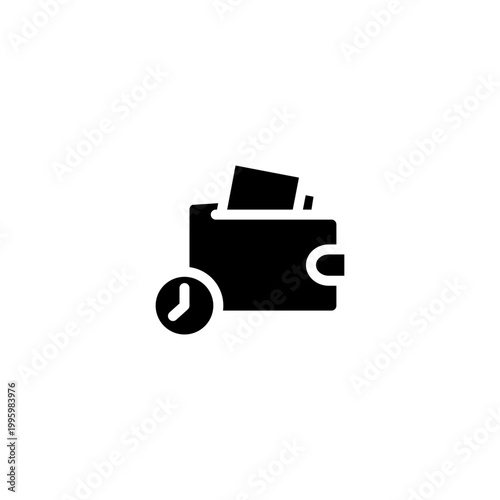 Pay Later Glyph Icon