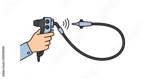 Endoscope Line art vector set clean shapes illustration