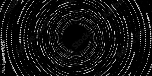 Halftone circular dotted frames set. Circle dots texture isolated on white background. Spotted spray texture. Vector abstract design element spiral circle sound wave vector dots circle