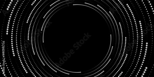 Halftone circular dotted frames set. Circle dots texture isolated on white background. Spotted spray texture. Vector abstract design element spiral circle sound wave vector dots circle