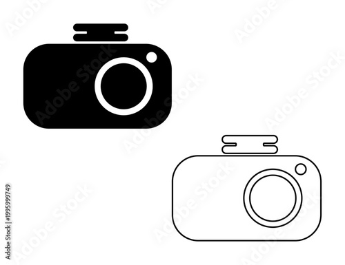 シンプルなドライブレコーダーのイラスト