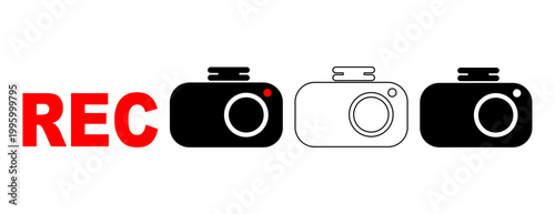 シンプルなドライブレコーダーのイラスト