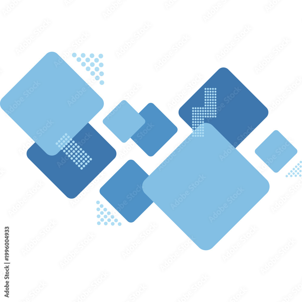 Obraz premium Abstract Square Dotted