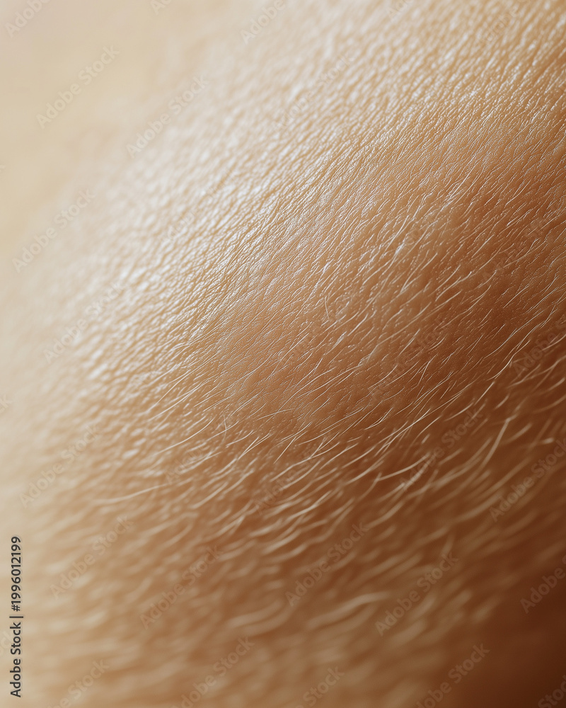 Fototapeta premium Human skin texture macro with natural light and shadow