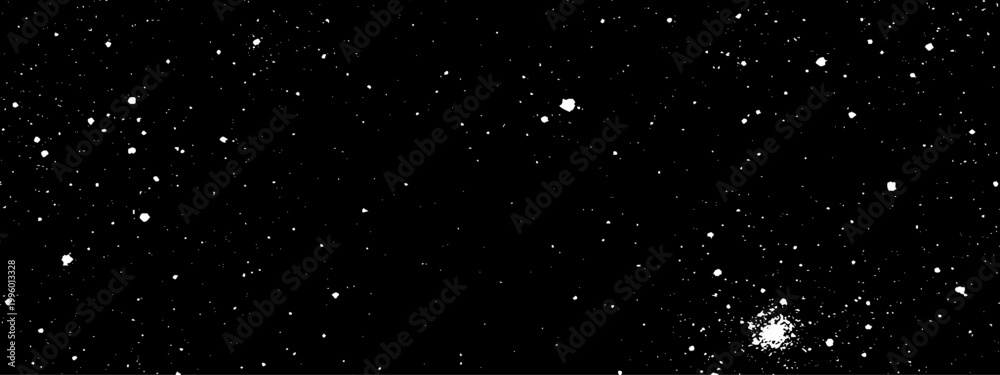 Obraz premium Abstract Black and White Grunge Dust Texture Vector Illustration with Fine Grain Distress Effect on a Clean Minimal Background