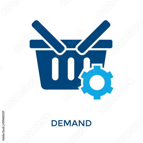 Demand Icon Dual Tone Style. Vector Illustration For Graphic Design