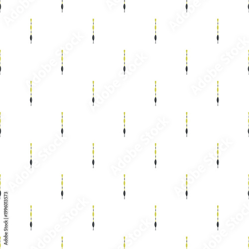 Fishing bobbers creating a repeating pattern on a white background