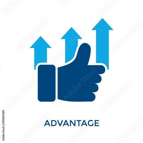 Advantage Icon Dual Tone Style. Vector Illustration For Graphic Design
