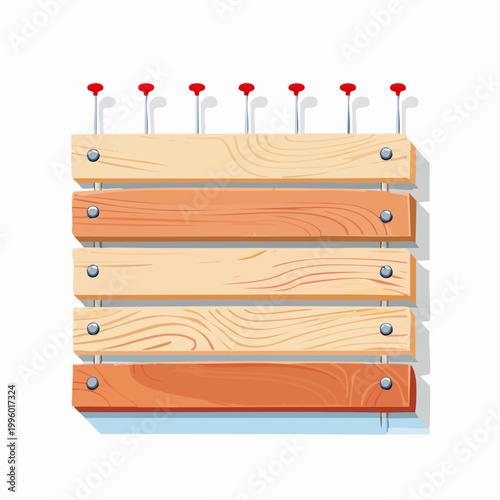 Wooden Sign with Push Pins