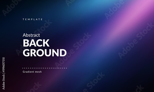 Abstract Light Rays Background. Blue and Purple Gradient with Soft Glow. Backdrop for Branding, Web, Covers, Ad Banners, Presentations, Posters, Digital Design or Graphics. Vector image.