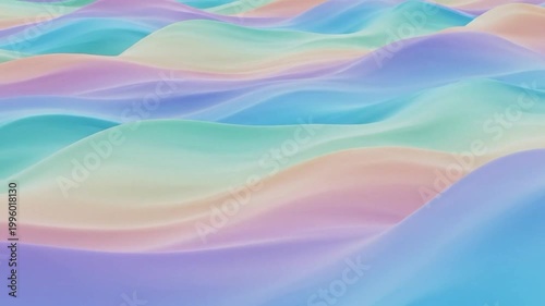 Relaxing Gradient Wave Loop Background