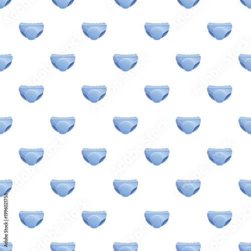 Diapers repeating in a seamless pattern for infant care and protection