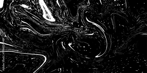 minimal abstract liquid marble texture vector illustration in black and white with soft flowing patterns and organic fluid movement