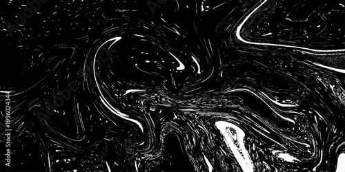 minimal abstract liquid marble texture vector illustration in black and white with soft flowing patterns and organic fluid movement