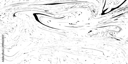 minimal abstract liquid marble texture vector illustration in black and white with soft flowing patterns and organic fluid movement