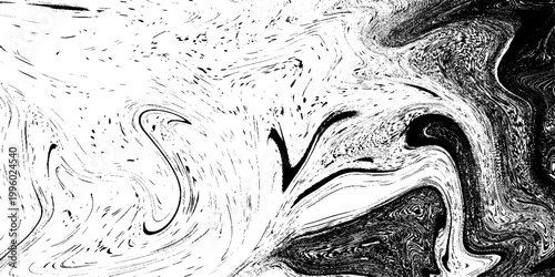 minimal abstract liquid marble texture vector illustration in black and white with soft flowing patterns and organic fluid movement