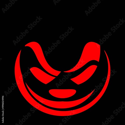 red devil face