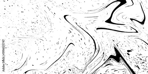 minimal abstract liquid marble texture vector illustration in black and white with soft flowing patterns and organic fluid movement