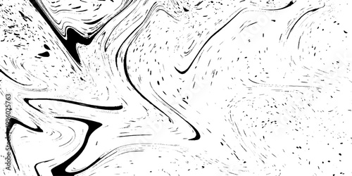 minimal abstract liquid marble texture vector illustration in black and white with soft flowing patterns and organic fluid movement