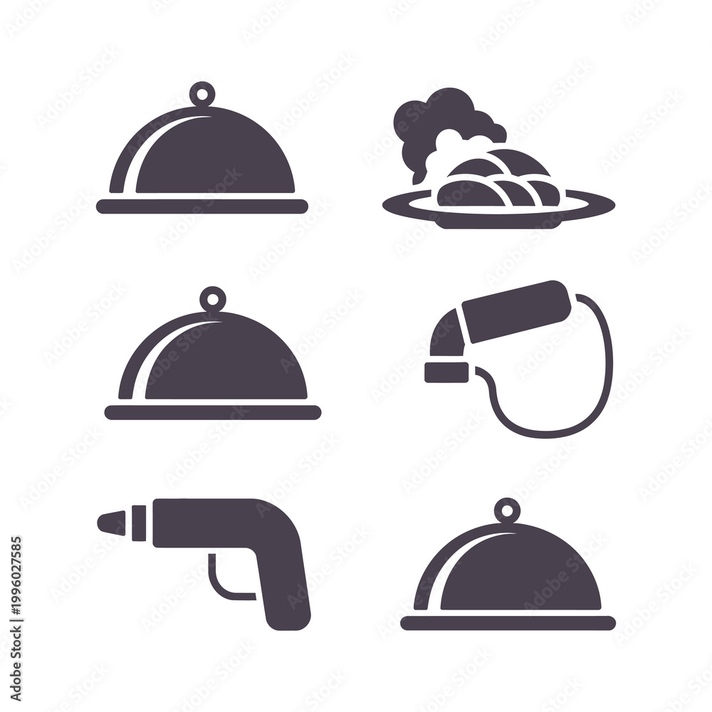 Fototapeta premium Beverage Pitcher and Manual Fruit Juicer Icons