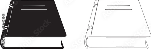 Book icon set. Simple book symbol. Vector illustration