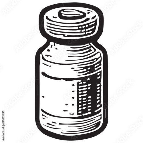 Medicine Bottle Pharmaceutical Container Drug Storage Healthcare Medical Supply