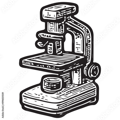 Laboratory Microscope Medical Research Equipment Scientific Analysis Diagnostic Tool