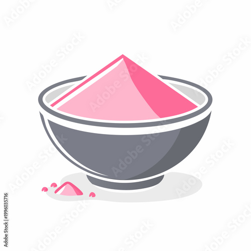 Pink Powder in Bowl
