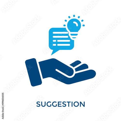 Suggestion Icon Dual Tone Style. Vector Illustration For Graphic Design