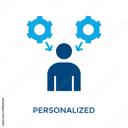 Personalized Icon Dual Tone Style. Vector Illustration For Graphic Design