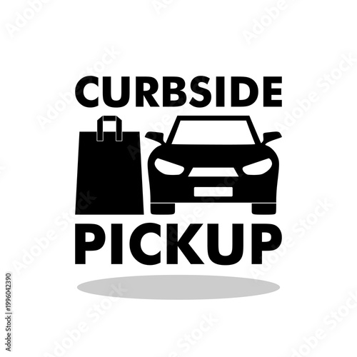 Curbside Pickup icon with shadow