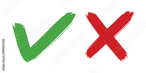 Check mark icon. Check box vector icon. Checkmark Illustration. Correct vote choice isolated symbol.