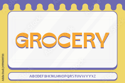 Display alphabet font vector design suitable for headline, poster, logo, magazine and many more